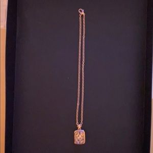 Rose goldfish pendant necklace